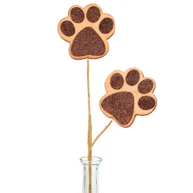 18" Dog Paw Spray: Brown