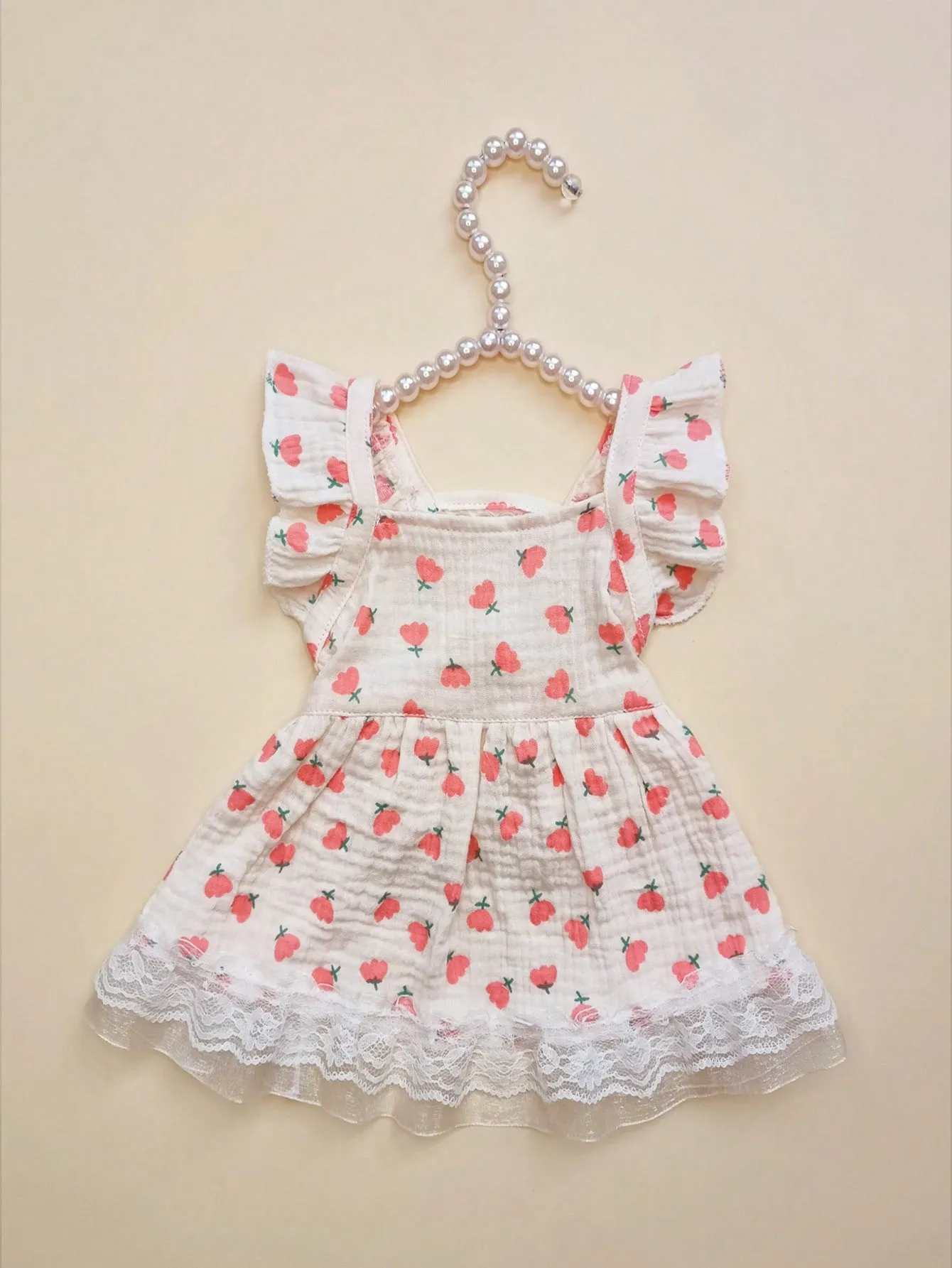 1pc Flower Print Pet Dress For Dog And Cat For Summer