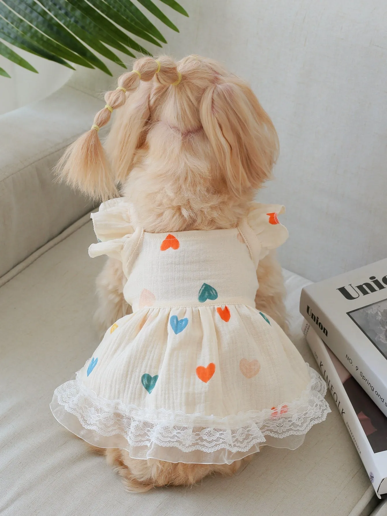 1pc Flower Print Pet Dress For Dog And Cat For Summer