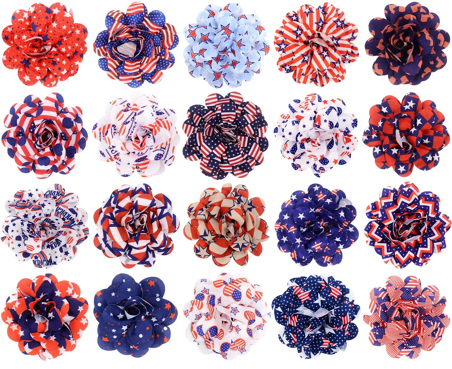 50PCS Removable Dog Bowtie For 4th July Dog Bows Dogs Pets Collar Accessories Small Dog Cat Bow Tie For American Independence Day
