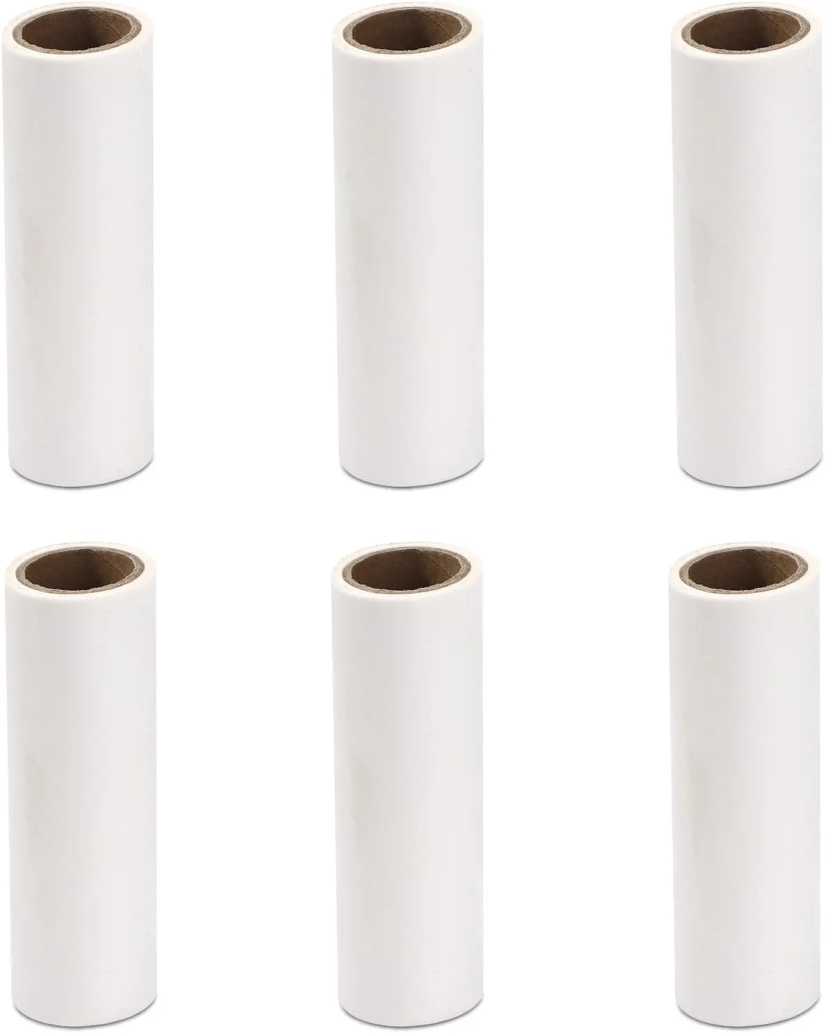 6 Rolls Multifunctional Lint Roller Refills 240 Sheets, 3 in Lint Roller Refills Only for Pet Hair Removal Tool, Reusable Small Sticky Refill for Clothes Household Furniture