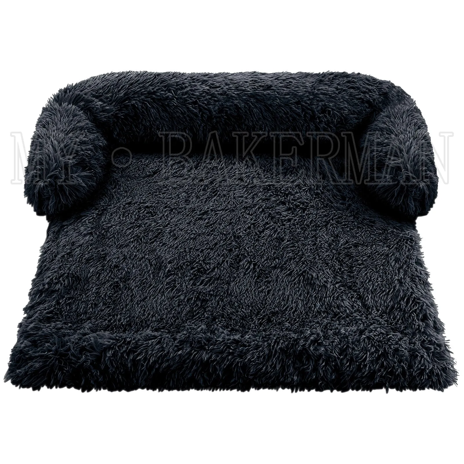 Airopaws™ Large Dog Bed Sofa: Fluffy Dogs Pet House with Long Plush Warm Kennel - Cozy Mat for Cats and Puppies, Washable Blanket Sofa Cover Included