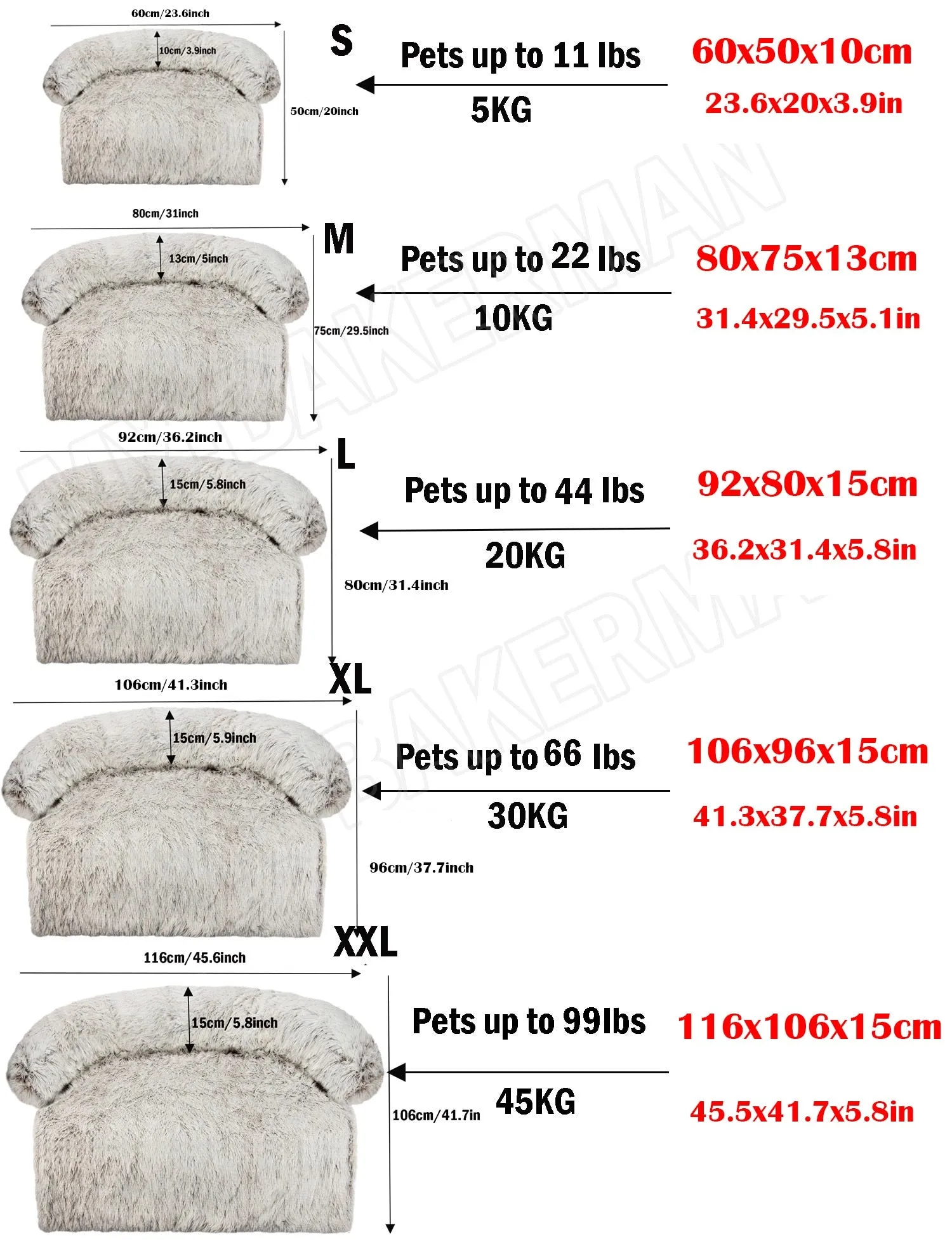 Airopaws™ Large Dog Bed Sofa: Fluffy Dogs Pet House with Long Plush Warm Kennel - Cozy Mat for Cats and Puppies, Washable Blanket Sofa Cover Included