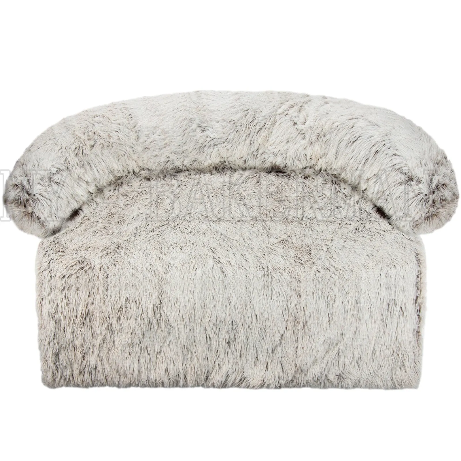 Airopaws™ Large Dog Bed Sofa: Fluffy Dogs Pet House with Long Plush Warm Kennel - Cozy Mat for Cats and Puppies, Washable Blanket Sofa Cover Included