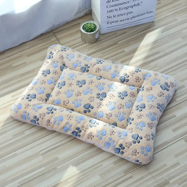 Breathable Cat Bed Square Pet Mat Coral Fleece Bed