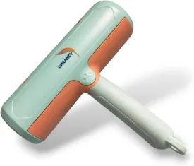 CALMZY Pet Hair Removal Tool and Reusable Roller for Multi-Surface, Cat & Dog Hair Remover Lint Roller for Cleaning Couch, Rug, Carpet and Fur Removal Tool Portable Pet Hair Remover (Green & Orange)