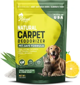 Carpet Deodorizer Powder  Made in USA  24oz - Pet Odor Eliminator for Upholstery Deoderizer  Carpet Freshener Powder  Long-Lasting Carpet Odor Eliminator  Pet & Kid Friendly