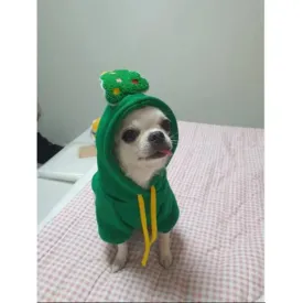 Christmas Dog Clothes Pet Clothes for Small Medium Dogs Winter Warm Elk Santa Claus Dog Cat Coat Hoodies Dogs Christmas Clothing