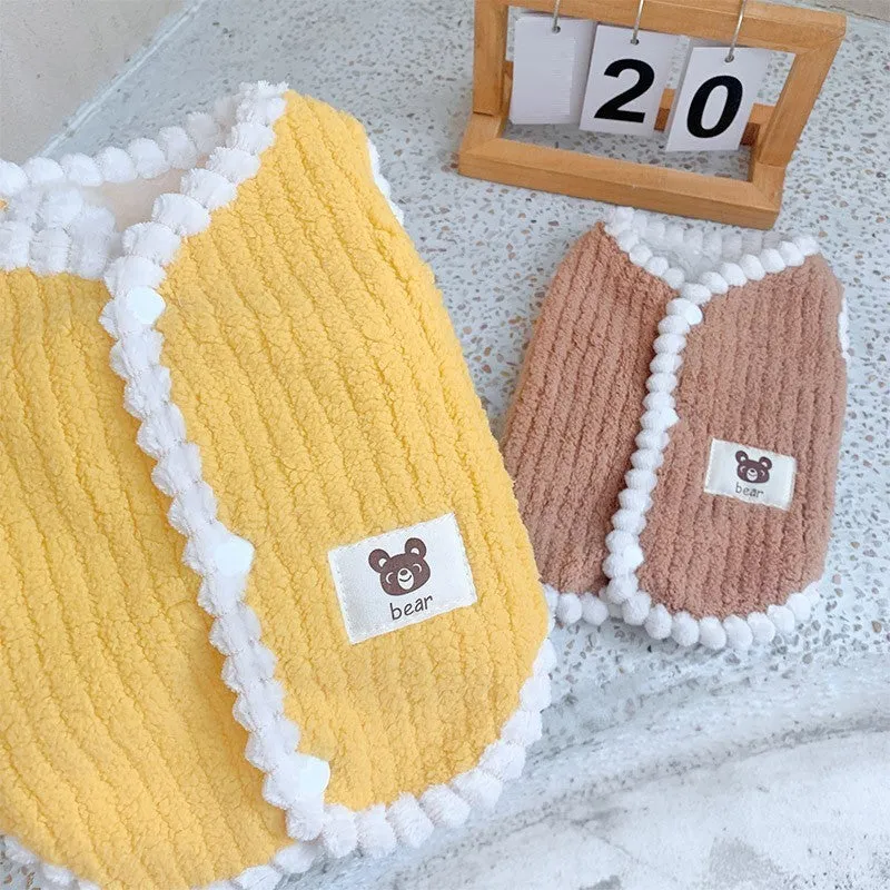 Cute Button Through Pet Jacket Vest