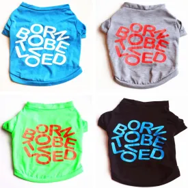 Cute Printed Summer tshirt Dog Clothes