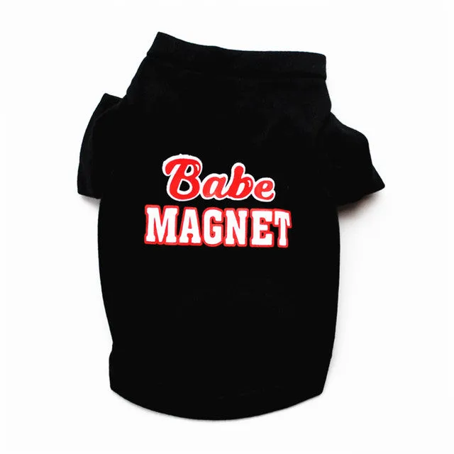 Cute Printed Summer tshirt Dog Clothes