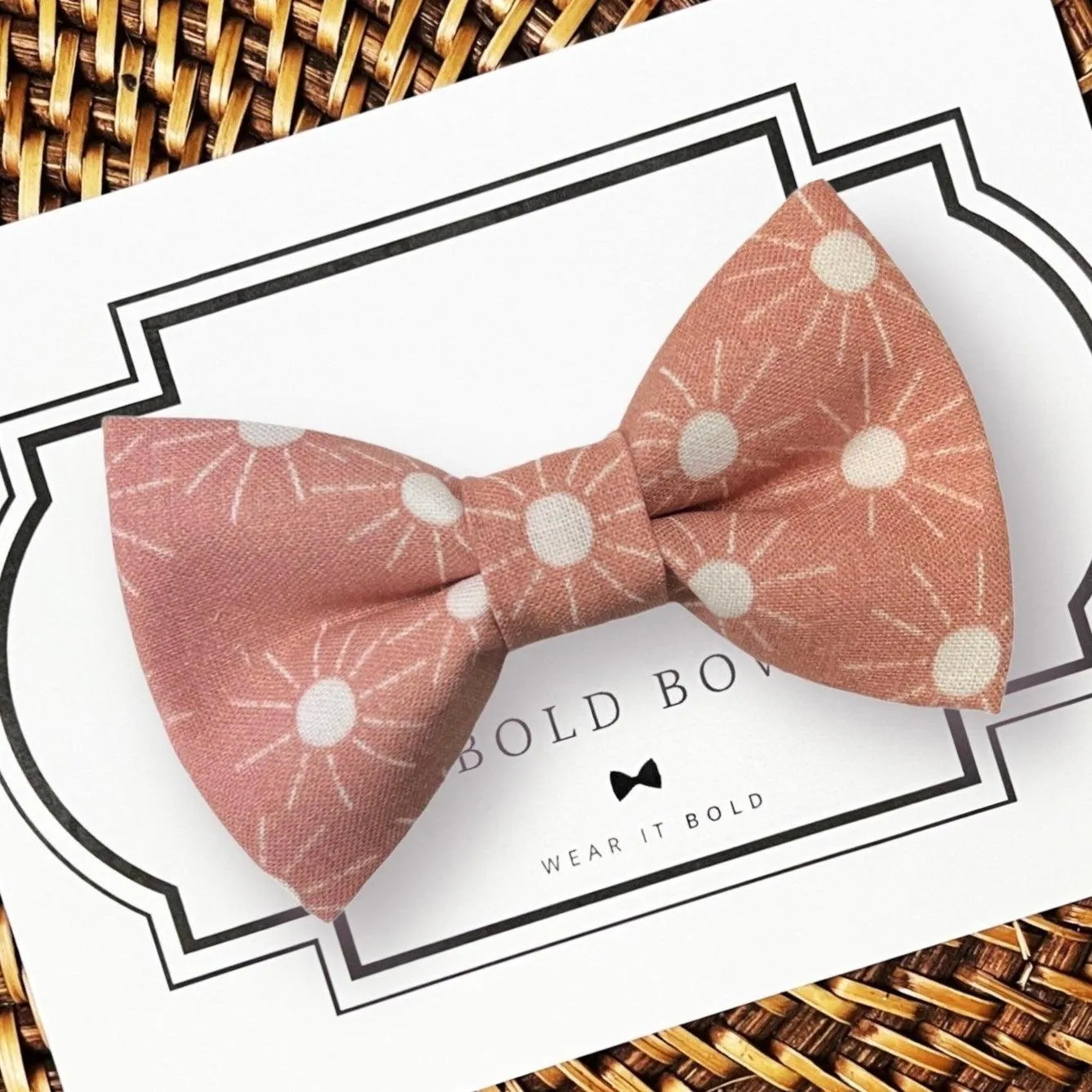 Desert Rose Sun Bow Tie for Dog Collar or Cat Collar