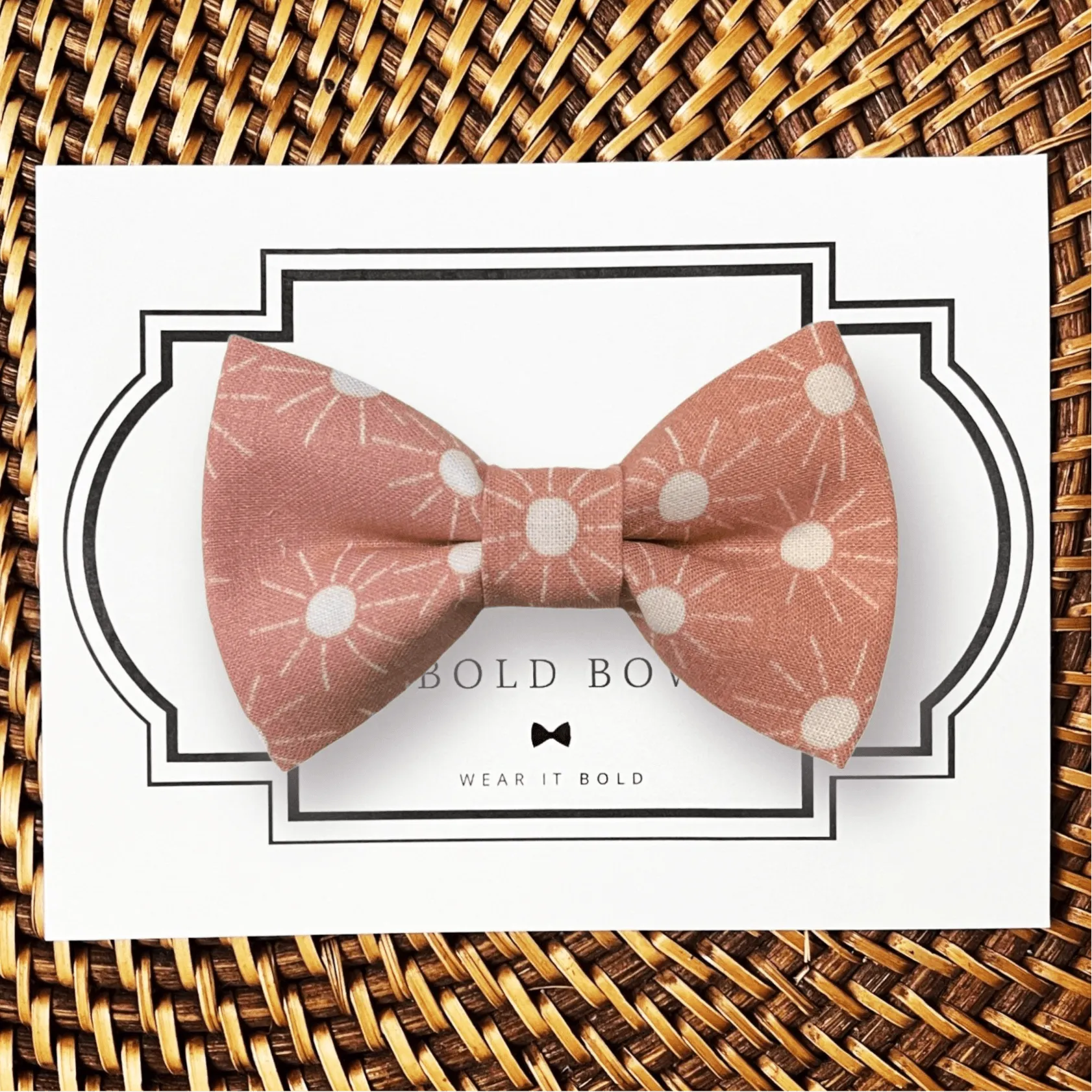 Desert Rose Sun Bow Tie for Dog Collar or Cat Collar