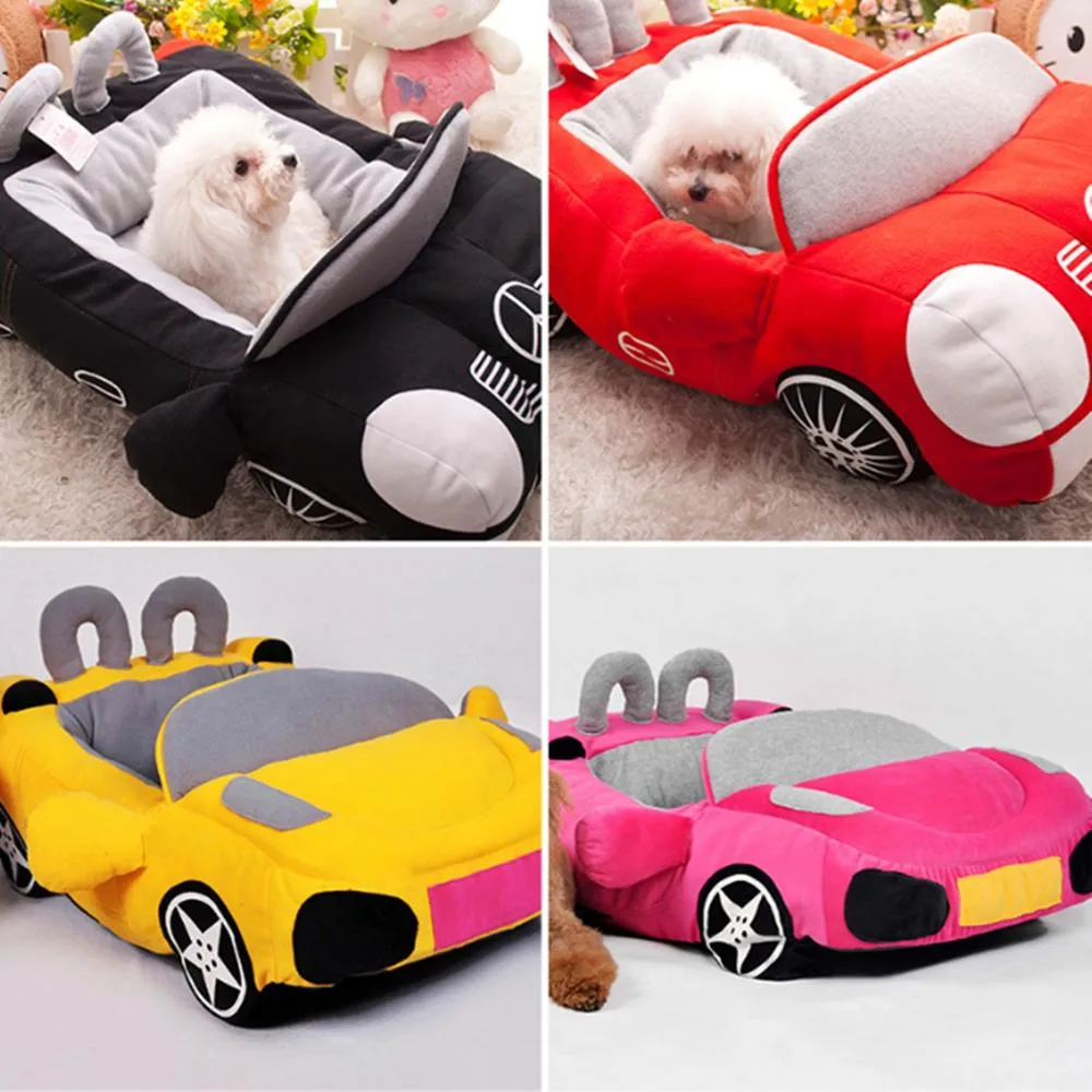 Dog Bed Fashion Car Shape Warm Padded Sofa