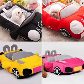 Dog Bed Fashion Car Shape Warm Padded Sofa