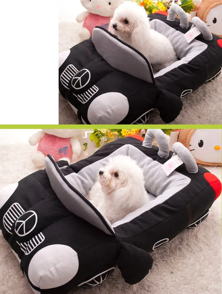 Dog Bed Fashion Car Shape Warm Padded Sofa