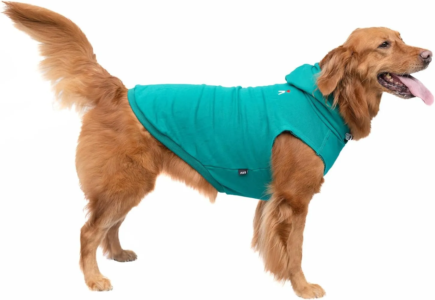 Dog Pet Clothes Hoodies Sleeveless Sweatershirt for Extra Large Dogs Boy Girl Doggy Sweater Elastic Cotton Pullover Hoodie for Labrador Golden Retriever Border Collie German Shepherd - Green XXL