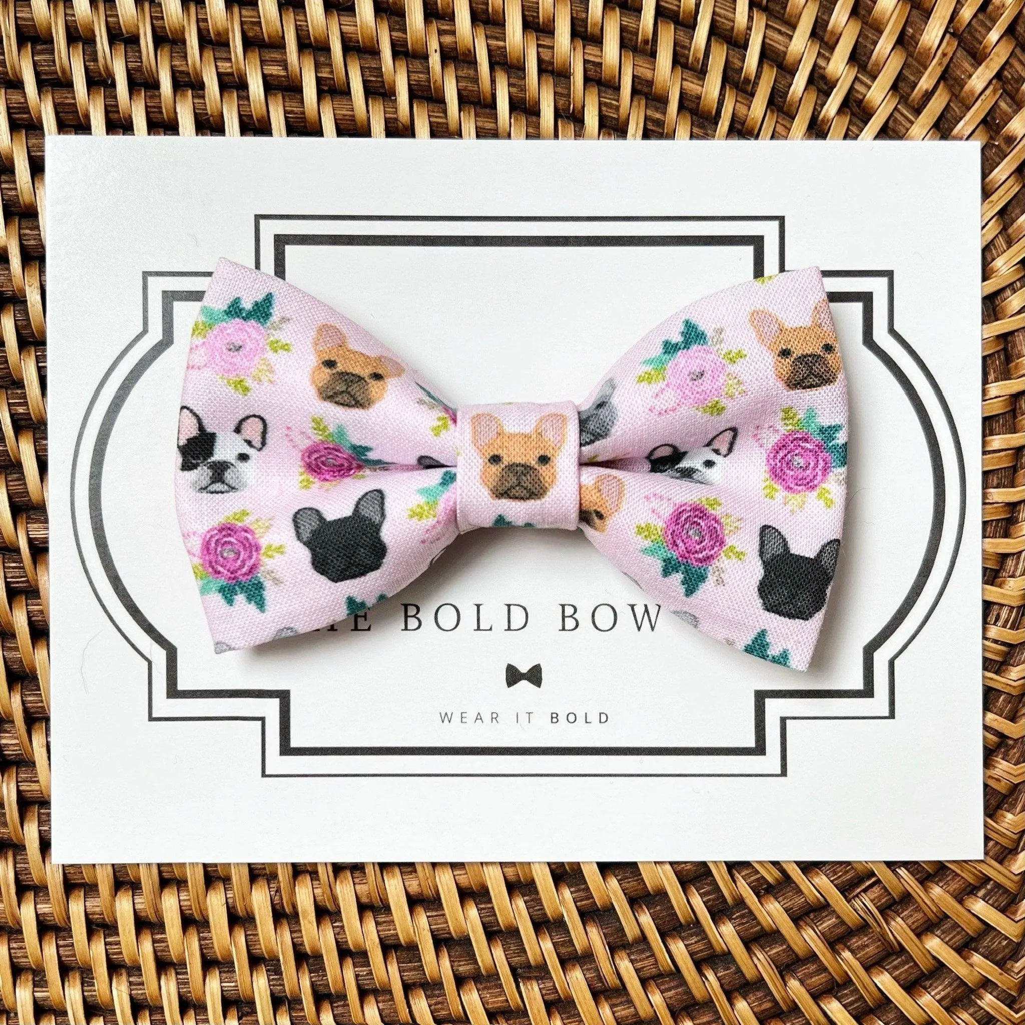 French Bulldog Bow for Dog Collar and Cat Collar