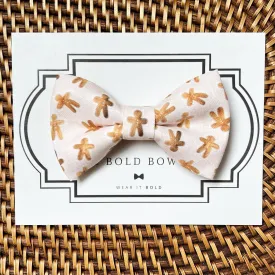 Gingerbread Man Bow for Dog Collar and Cat Collar