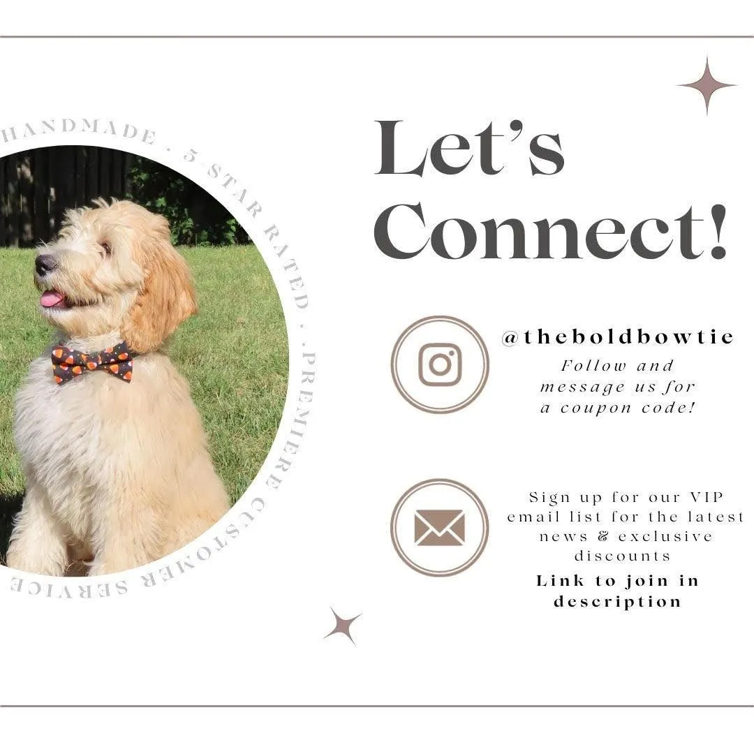 Gingerbread Man Bow for Dog Collar and Cat Collar
