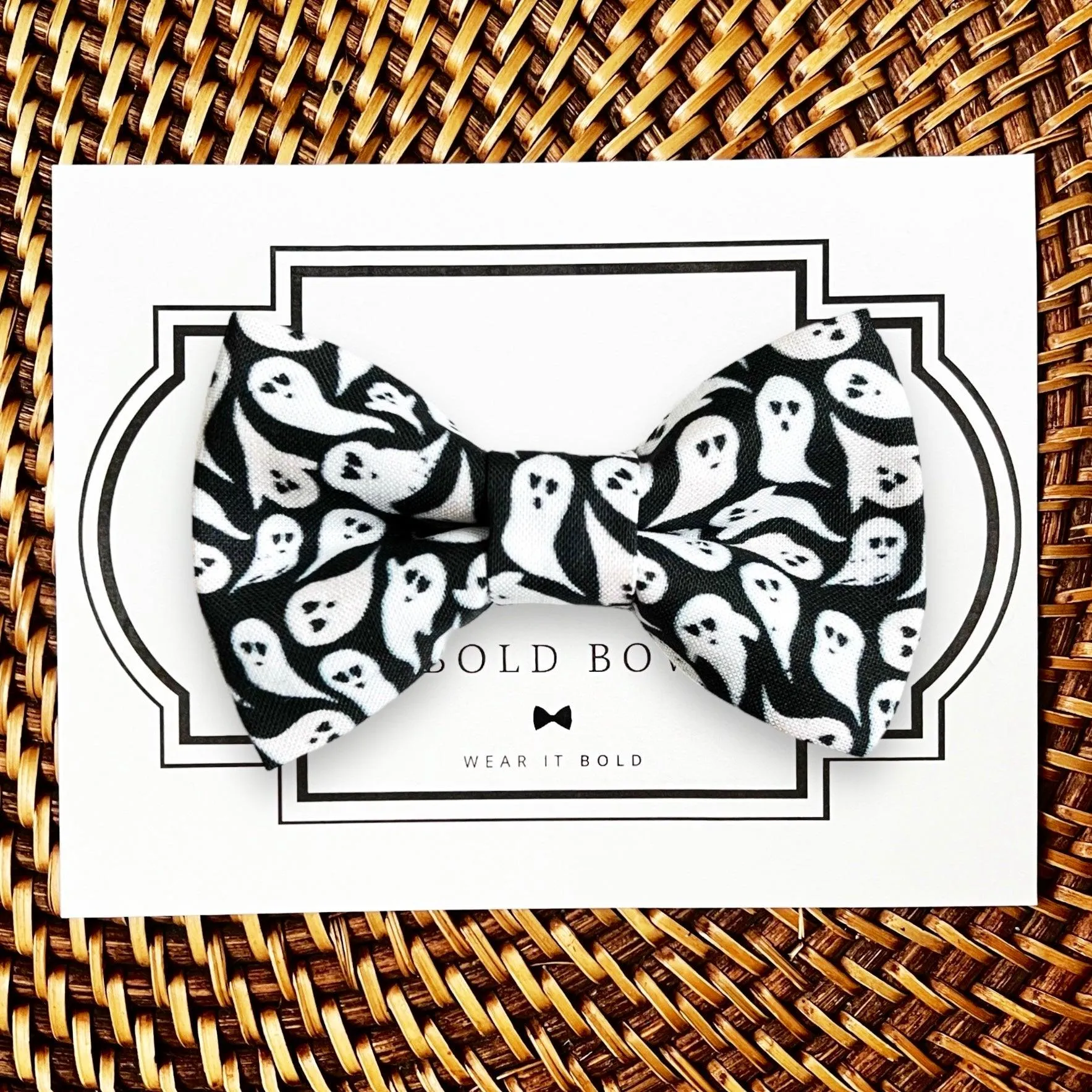 Halloween Ghost Pet Bow Tie for Dog and Cat Collar