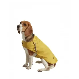 Joules Water Resistant Raincoat Mustard With Navy Striped Lining Large 56cm