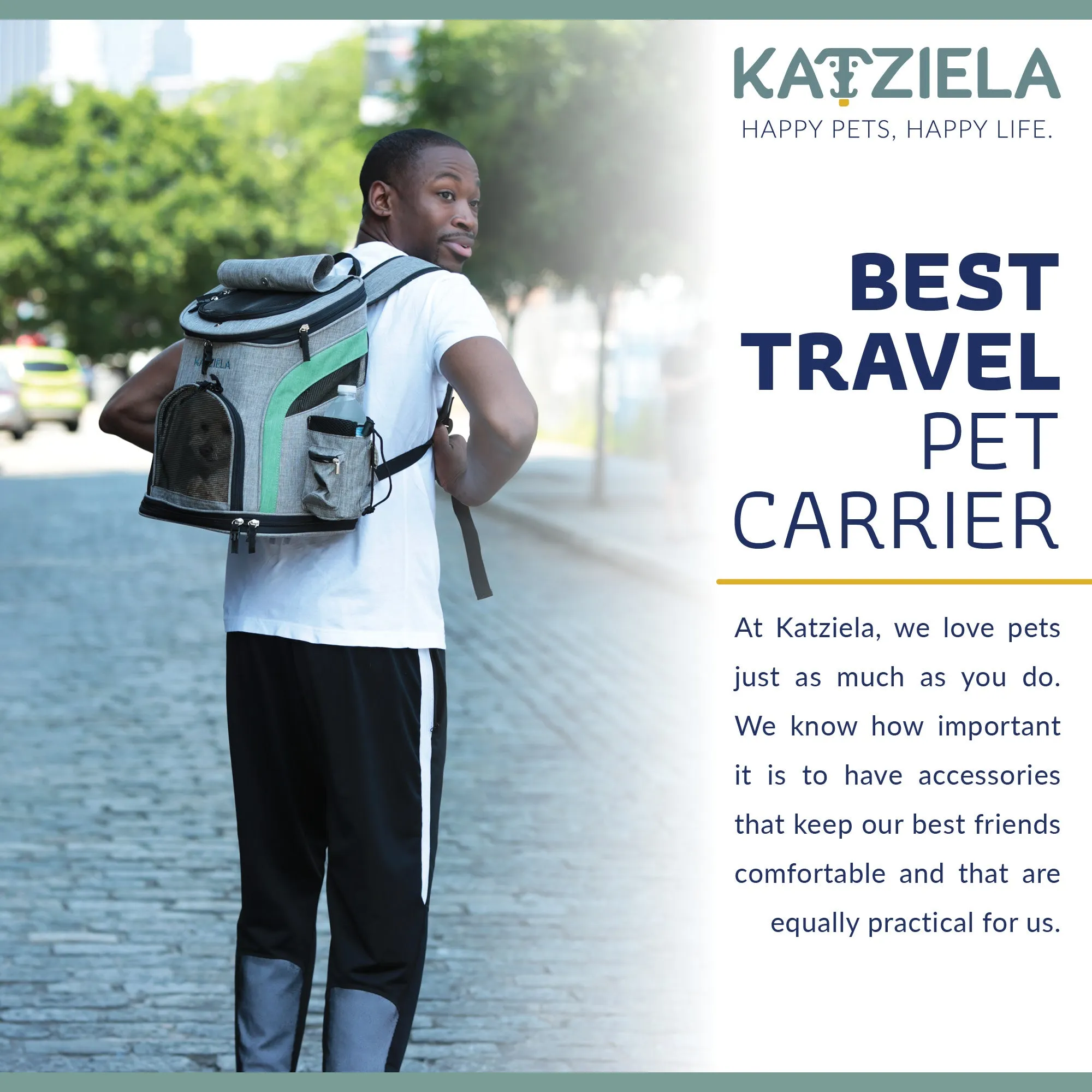 Katziela  Airline Approved Backpack for Pets