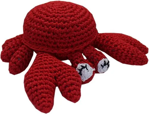 Knit Knacks ORGANIC COTTON PET & DOG TOYS, "Ocean Buddies Group"