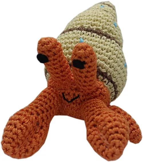 Knit Knacks ORGANIC COTTON PET & DOG TOYS, "Ocean Buddies Group"