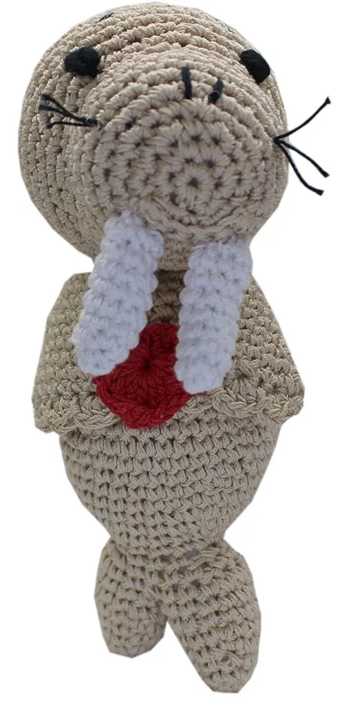 Knit Knacks ORGANIC COTTON PET & DOG TOYS, "Ocean Buddies Group"