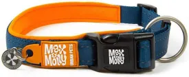 Max & Molly Matrix Sport Smart ID Dog Collar, Ultra Comfortable Padded Neoprene Sport Dog Collar with Reflective Outer Stitching & Lost Pet Protection Smart ID Tag, Orange, Large