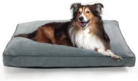 Milo Dog Bed for Medium Dogs, Waterproof Pet Bed Pillows with Removable Washable Cover, Pet Sleeping Mattress, 30 x 20 Inches, Dove Gray