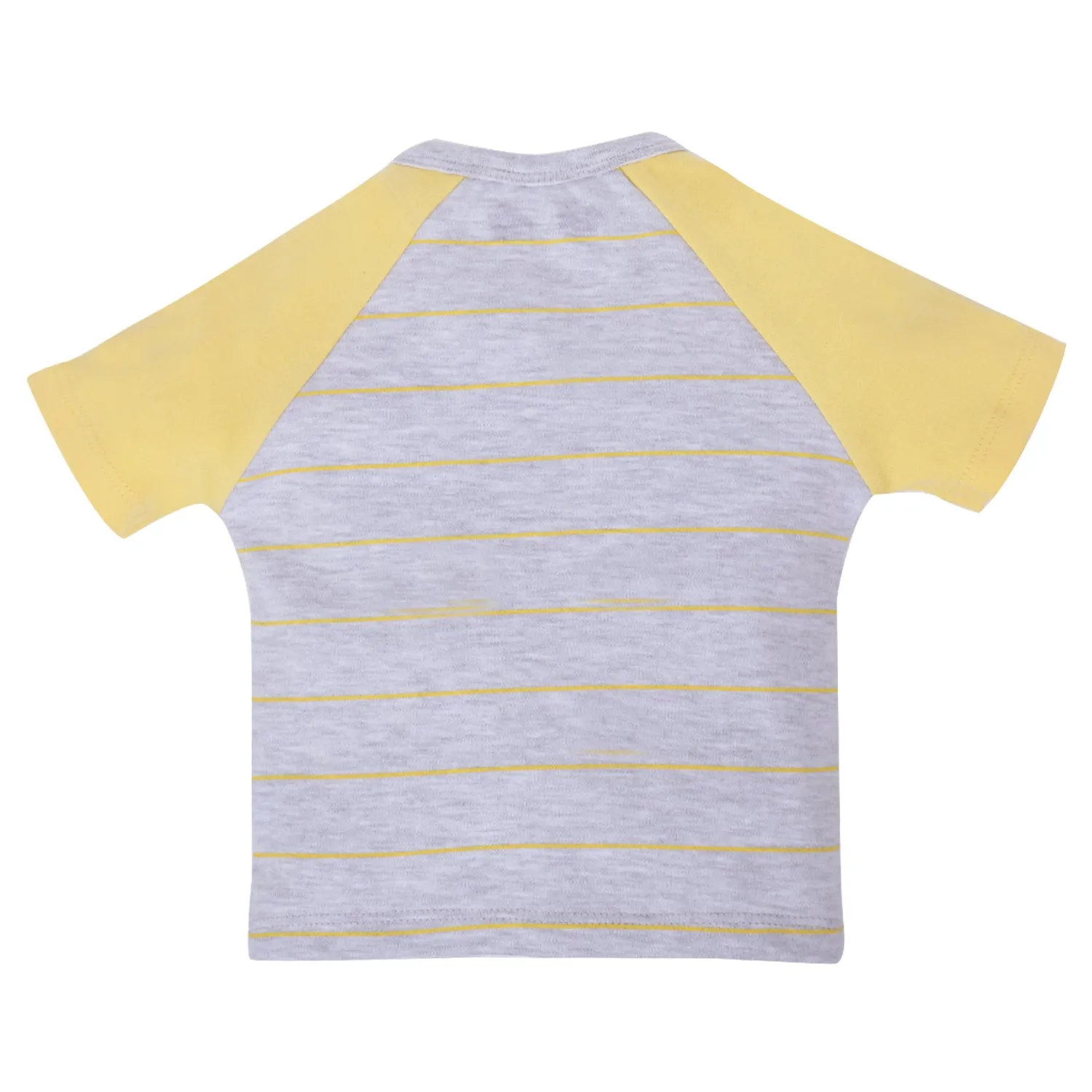 My Milestones T-shirt Half Sleeves Boys Sage Green White / Grey Yellow -2Pc Pack