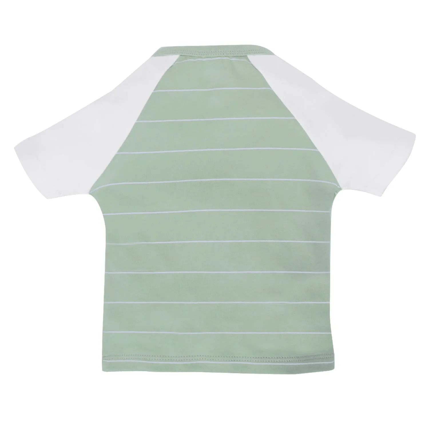 My Milestones T-shirt Half Sleeves Boys Sage Green White / Grey Yellow -2Pc Pack