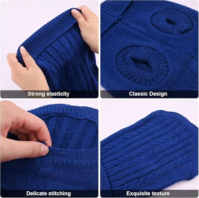 Navy Blue Pet Cat Dog Sweater, Winter Warm Pet Jumper Sweater Clothes