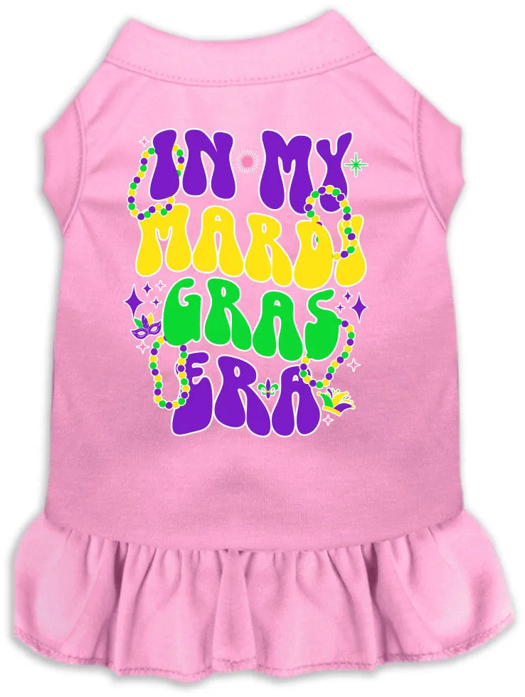 Pet Dog & Cat Screen Printed Dress "In My Mardi Gras Era"