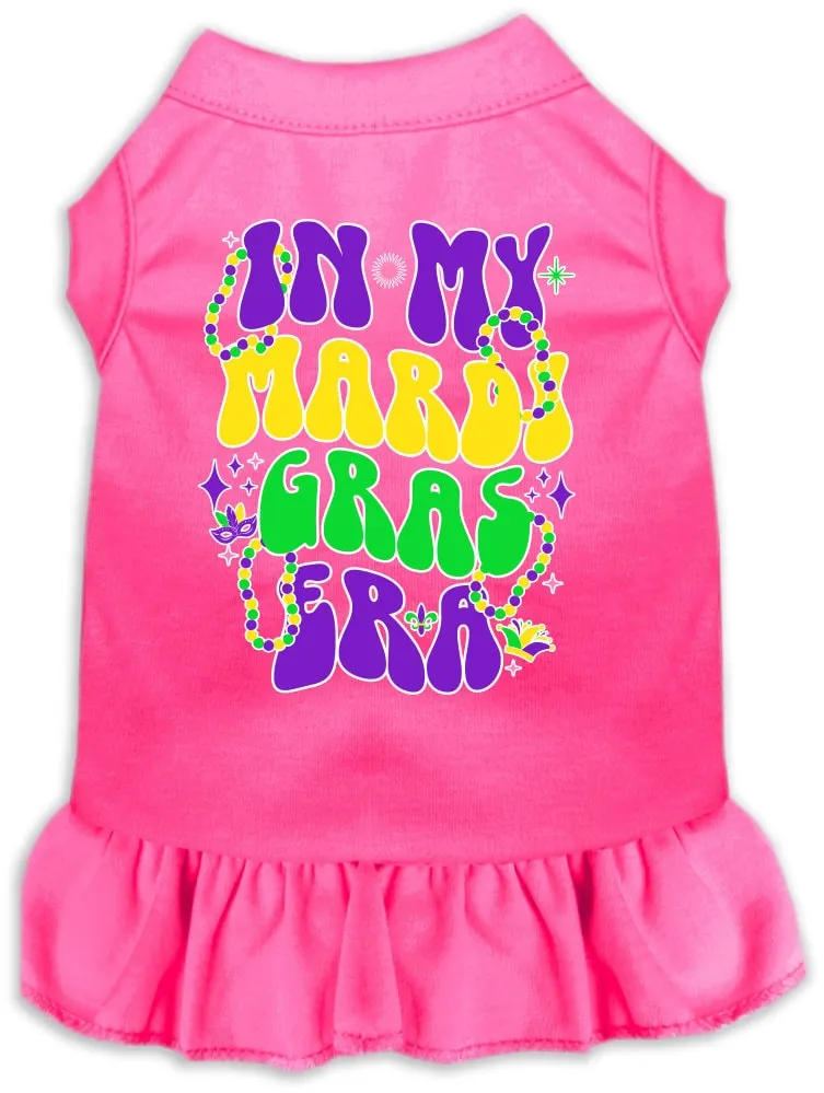 Pet Dog & Cat Screen Printed Dress "In My Mardi Gras Era"
