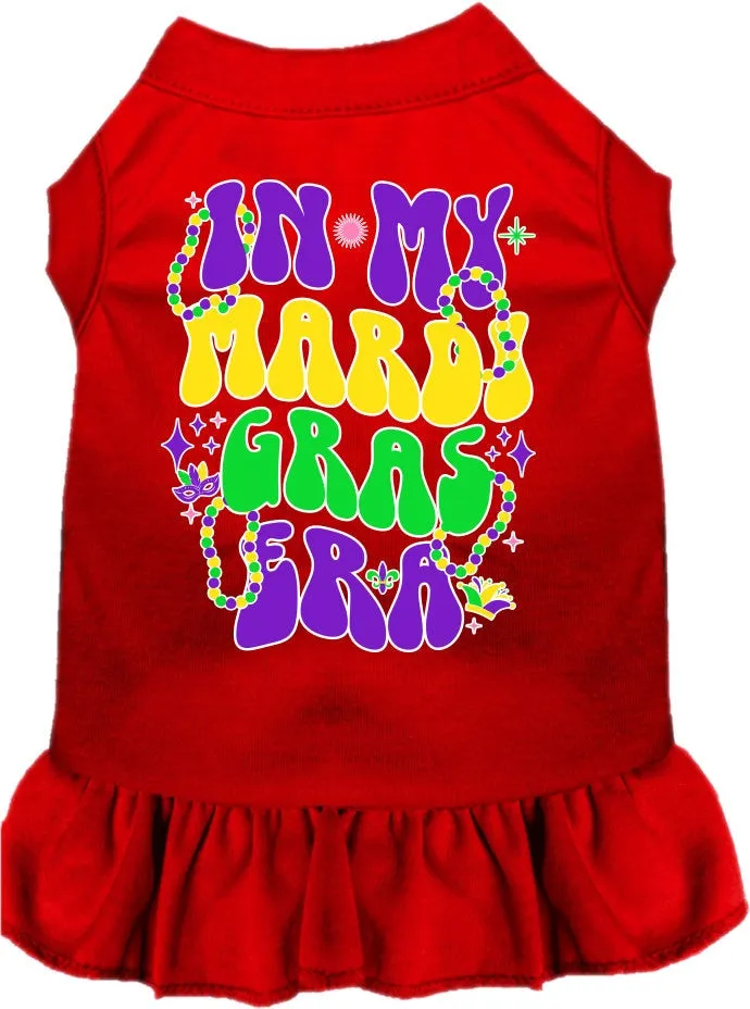 Pet Dog & Cat Screen Printed Dress "In My Mardi Gras Era"
