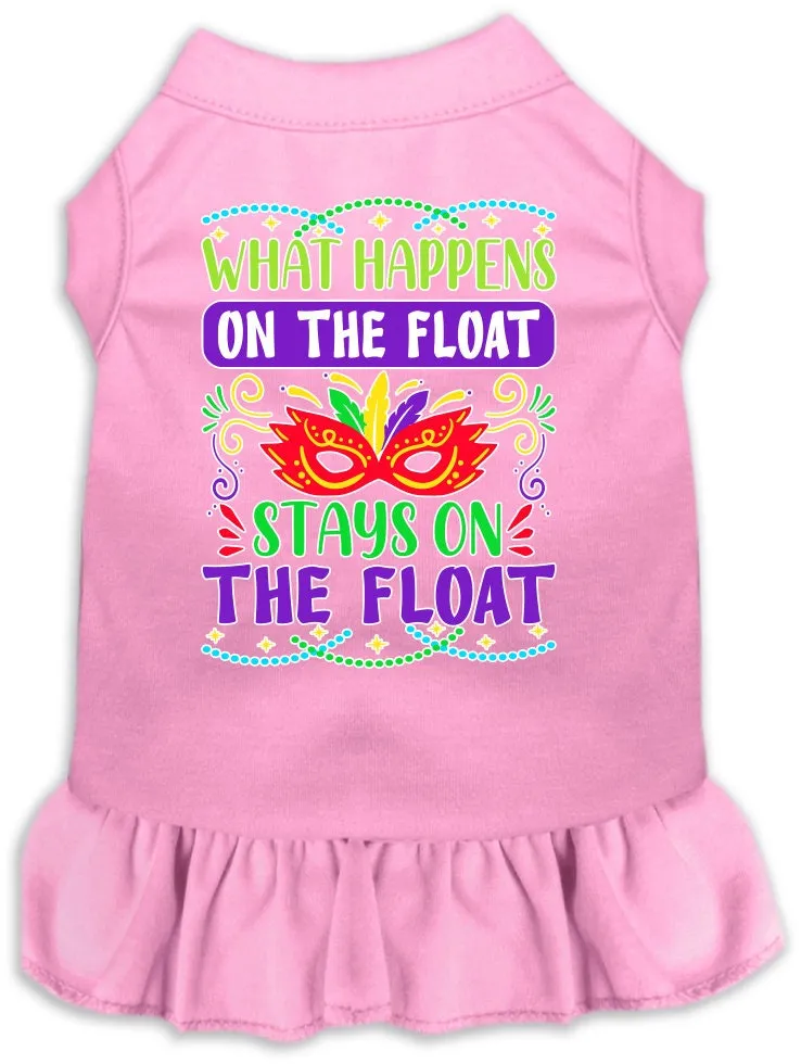 Pet Dog & Cat Screen Printed Dress "What Happens On The Float, Stays On The Float"