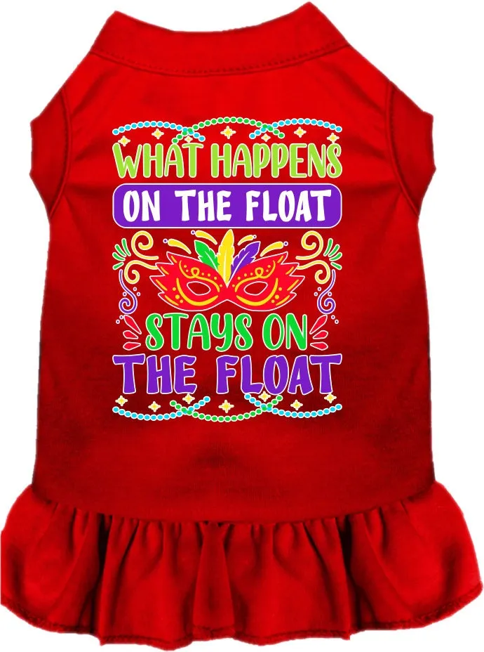 Pet Dog & Cat Screen Printed Dress "What Happens On The Float, Stays On The Float"