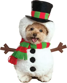 Rubies Walking Snowman Pet Costume, Medium for Themed Parties and Halloween