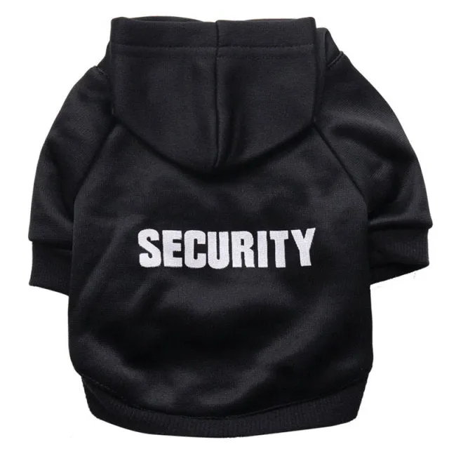 Security Printed Dog Cat Hoodies