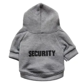 Security Printed Dog Cat Hoodies