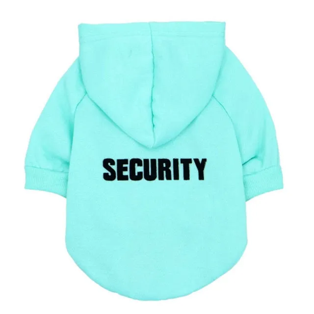 Security Printed Dog Cat Hoodies