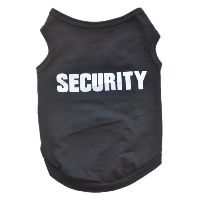 Security Printed Dog Cat Hoodies
