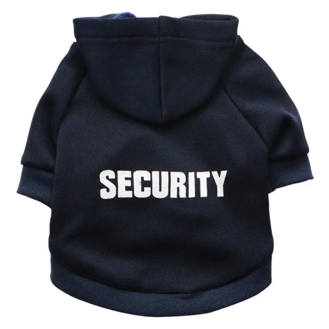 Security Printed Dog Cat Hoodies