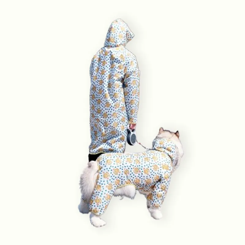 Smiley Pet Human Matching Rain Jacket