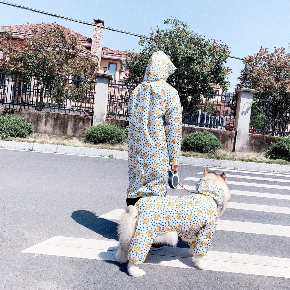 Smiley Pet Human Matching Rain Jacket