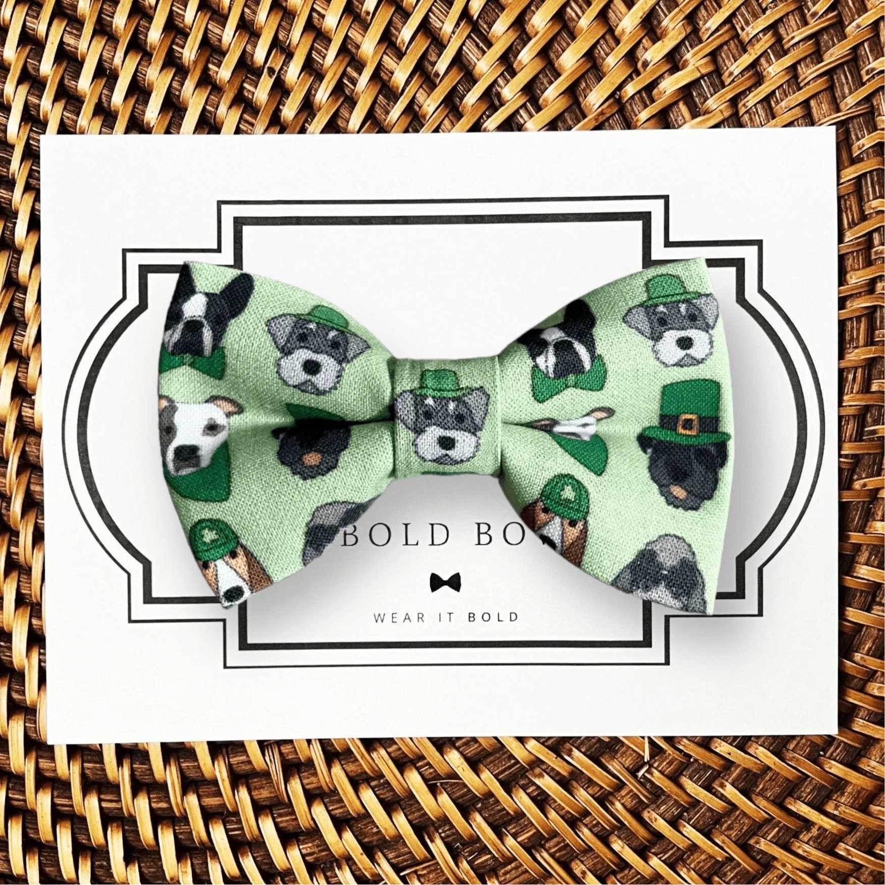 St Patrick's Day Leprechaun Dog Bow for Dog Collar or Cat Collar