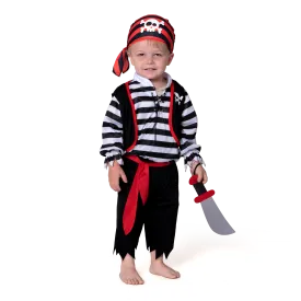Striped Pirate Costume - Child